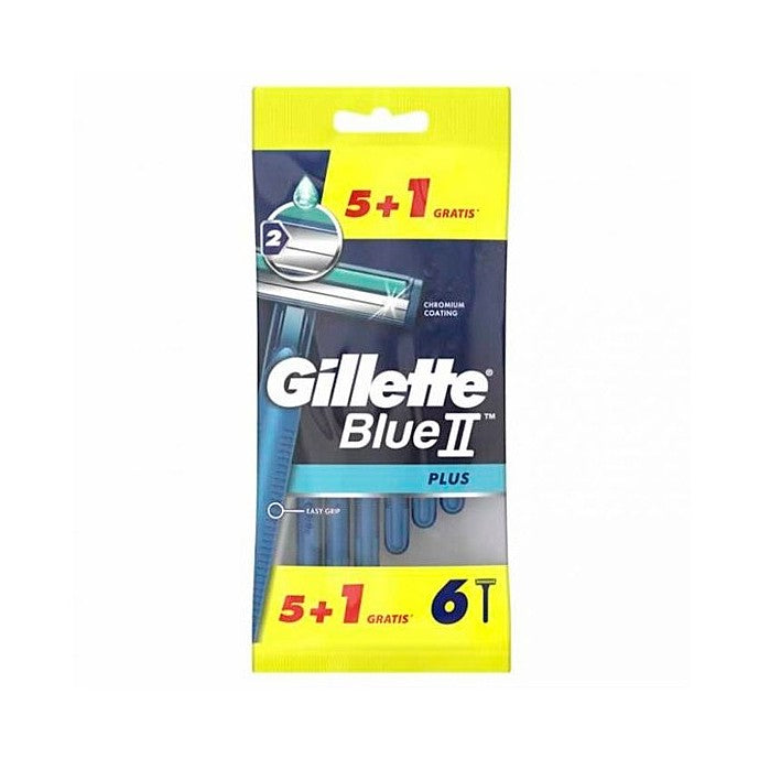 GILLETTE BLUE II PLUS 5 + 1 UNIDADES